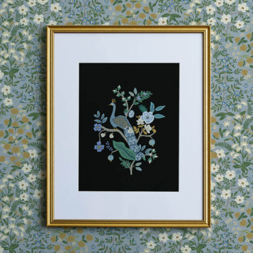 Alternative view of Peacock Charcoal Art Print