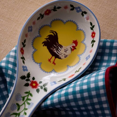 Alternative view of Porcelain Spoon Rest - Home Sweet Home