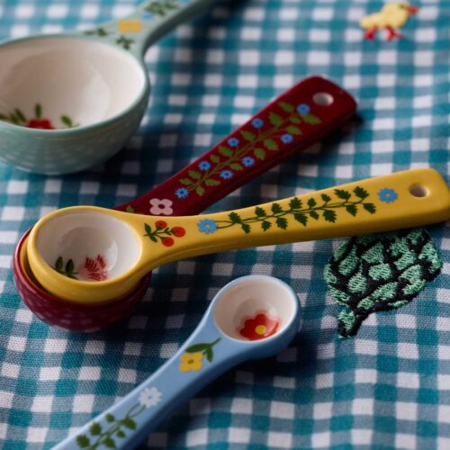 Alternative view of Porcelain Measuring Spoons - Home Sweet Home