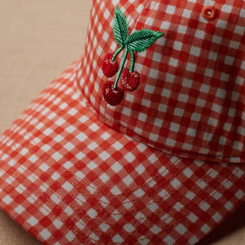 Alternative view of Baseball Cap - Gingham Cherries