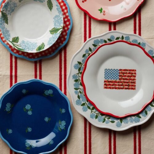 Alternative view of Melamine Assorted Dessert Plates - Americana