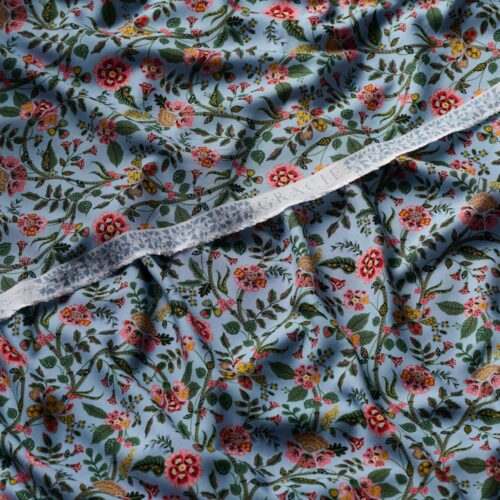 Alternative view of Gracie Rayon Fabric - Slate
