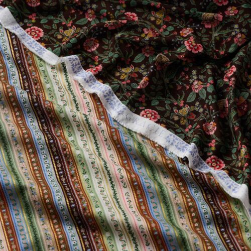 Alternative view of Gracie Cotton Fabric - Cocoa