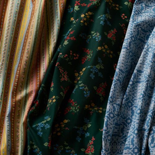 Alternative view of Amelia Cotton Fabric - Evergreen