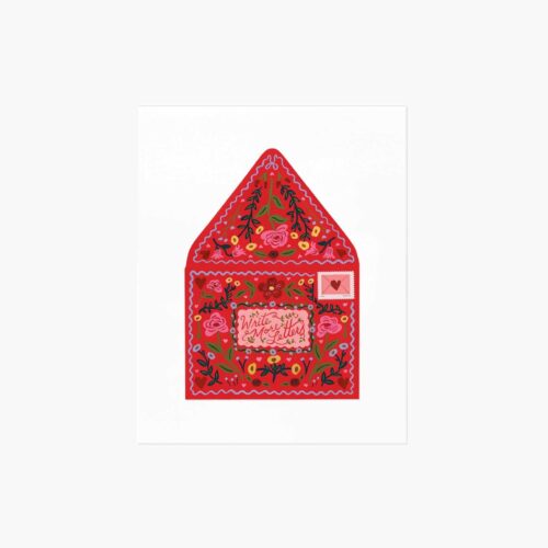 Write More Letters Art Print