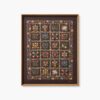 Framed Wall Art - Helena Quilt Brown