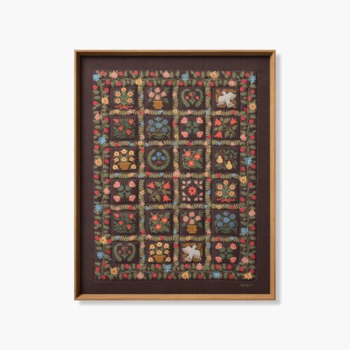 Framed Wall Art - Helena Quilt Brown