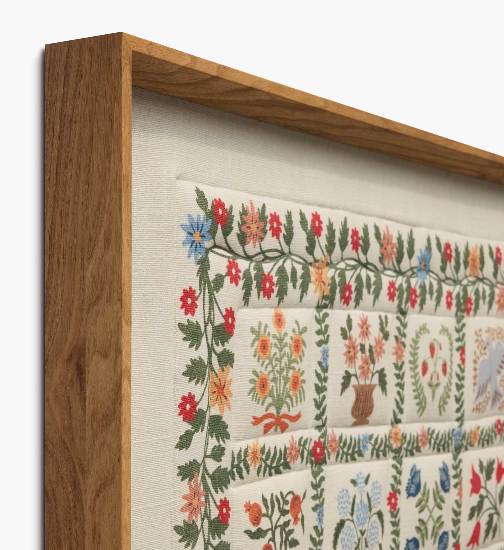 Framed Wall Art - Helena Quilt Ivory - Image 3