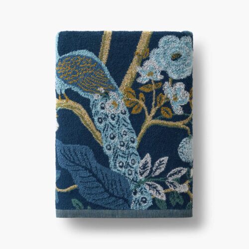 Jacquard Bath Towel - Peacock