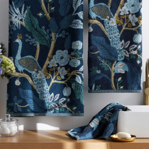 Alternative view of Jacquard Hand Towel - Peacock