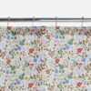 Percale Shower Curtain - Strawberry Fields White