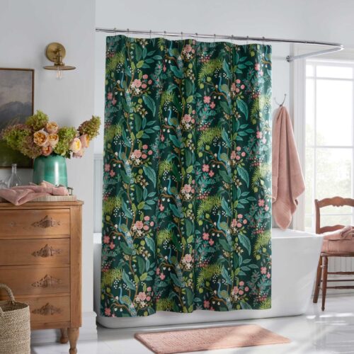 Alternative view of Sateen Shower Curtain - Peacock Emerald