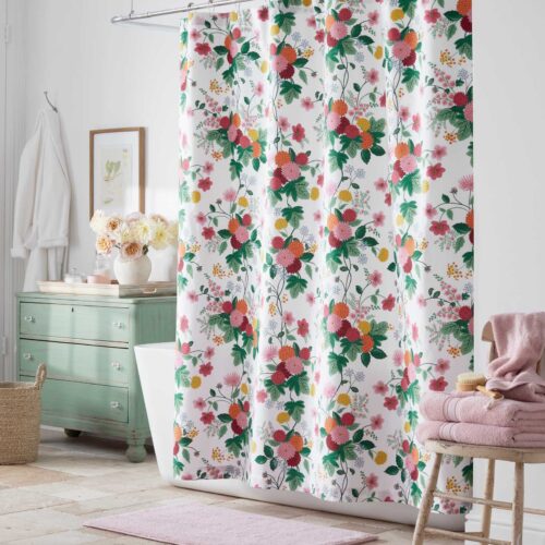 Alternative view of Percale Shower Curtain - Dahlia