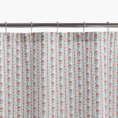 Percale Shower Curtain - Delphine