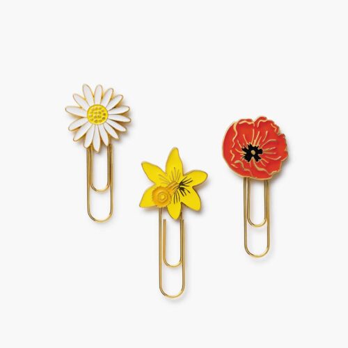 Enamel Paper Clip Set - Garden Study