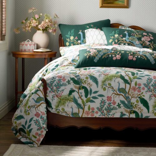 Alternative view of Sateen Duvet Cover - Peacock White