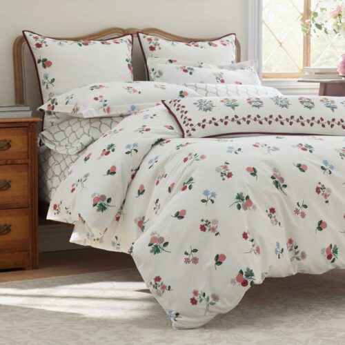 Alternative view of Percale Comforter - Ditsy Dahlia Ivory