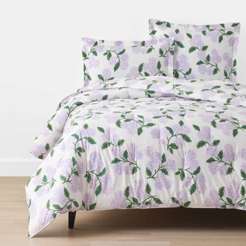 Percale Comforter - Hydrangea Lilac