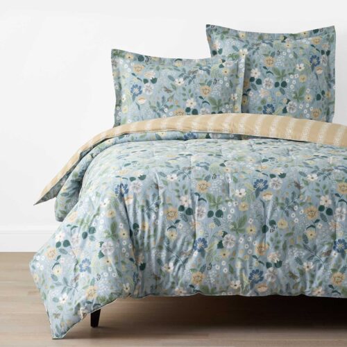 Percale Comforter - Strawberry Fields Slate