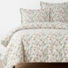 Percale Duvet Cover - Strawberry Fields White