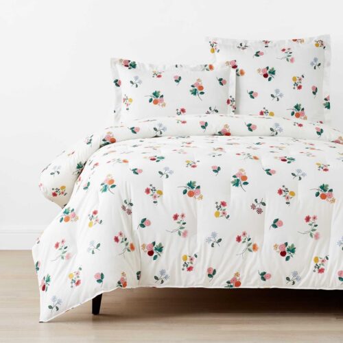 Percale Duvet Cover - Ditsy Dahlia