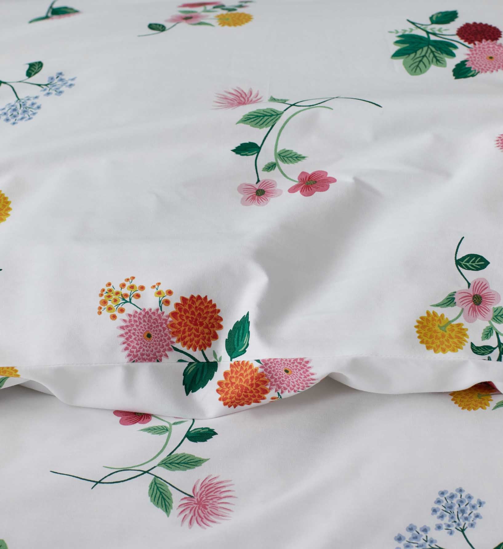 Percale Duvet Cover - Ditsy Dahlia - Image 4
