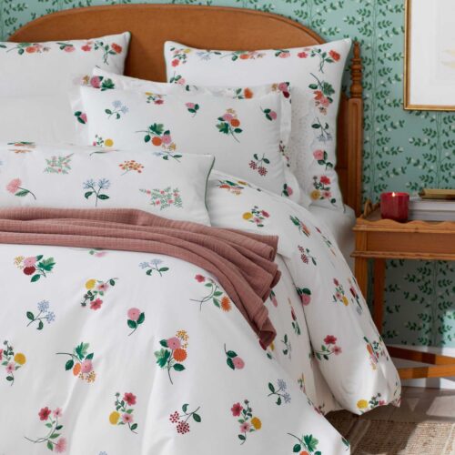 Alternative view of Percale Duvet Cover - Ditsy Dahlia