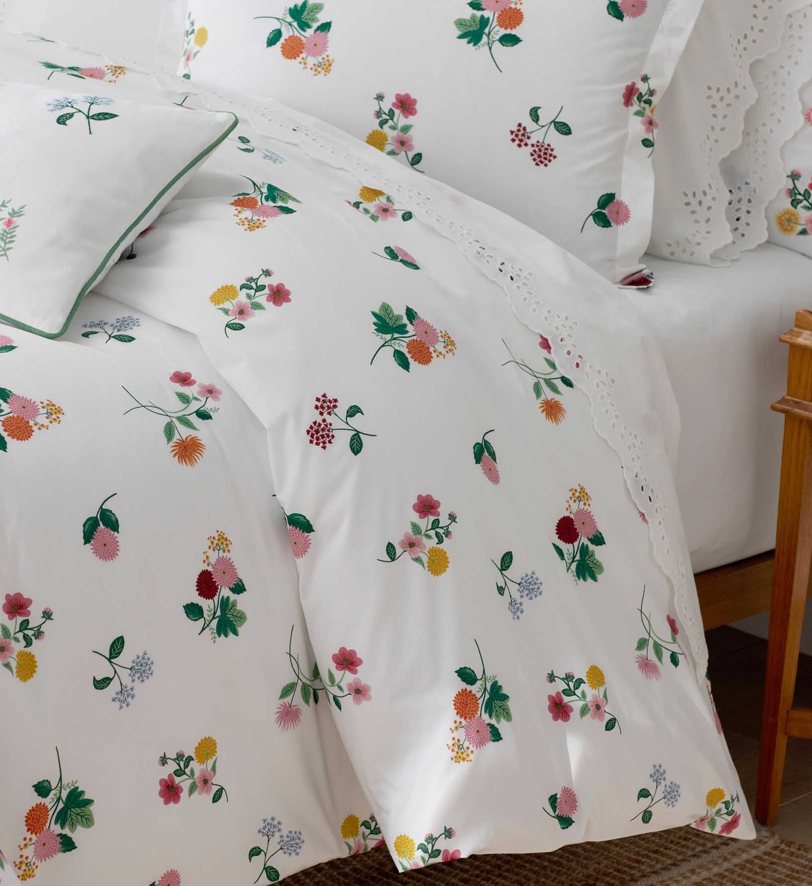Percale Duvet Cover - Ditsy Dahlia - Image 3