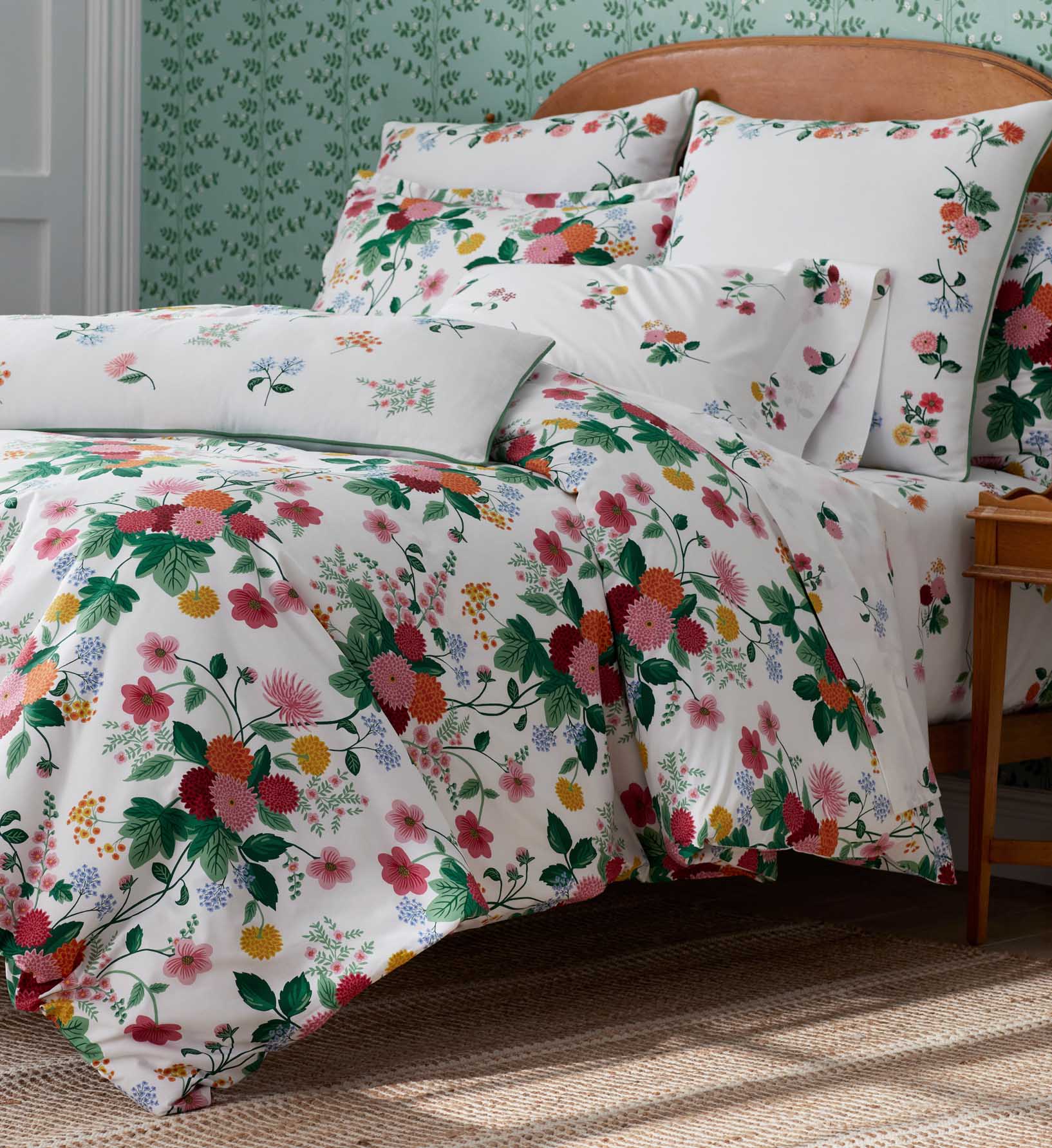 Percale Duvet Cover - Dahlia - Image 2