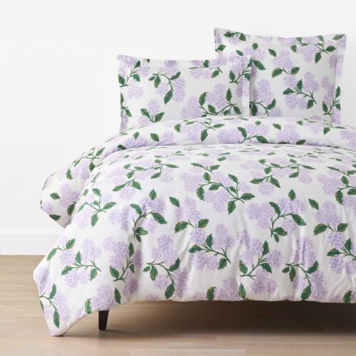Percale Duvet Cover - Hydrangea Lilac