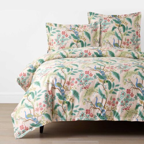 Sateen Duvet Cover - Peacock Blush