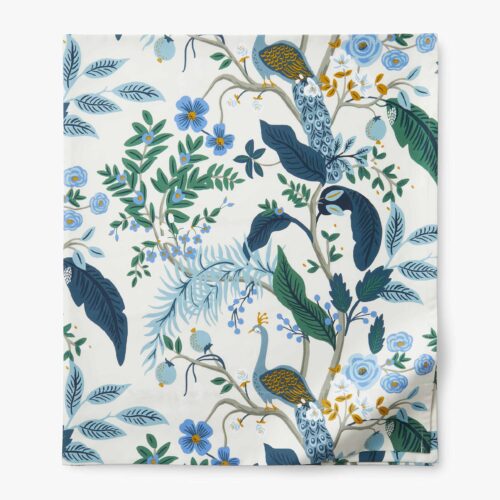 Sateen Flat Sheet - Peacock Ivory