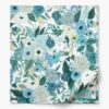 Percale Flat Sheet - Garden Party Blue