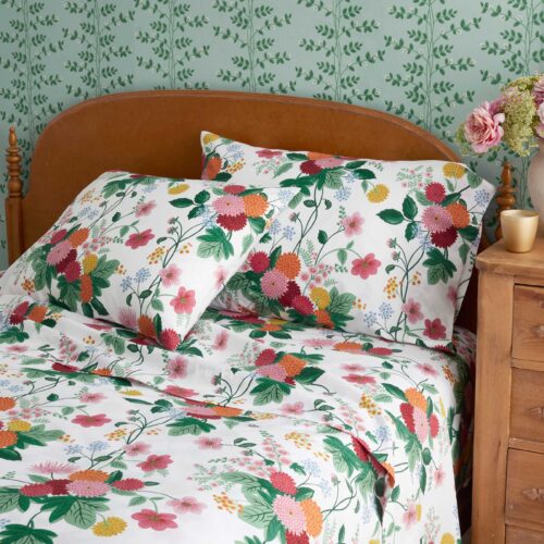 Alternative view of Percale Flat Sheet - Dahlia