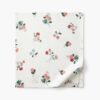 Percale Flat Sheet - Ditsy Dahlia Ivory