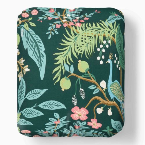 Sateen Fitted Sheet - Peacock Emerald