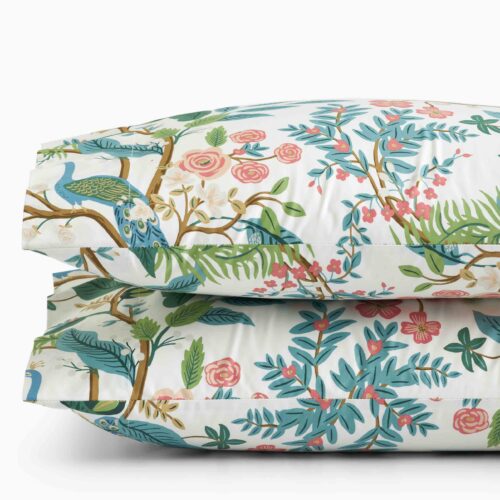 Sateen Pillowcases - Peacock White