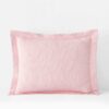 Matelassé Coverlet Sham - Laurel Soft Pink