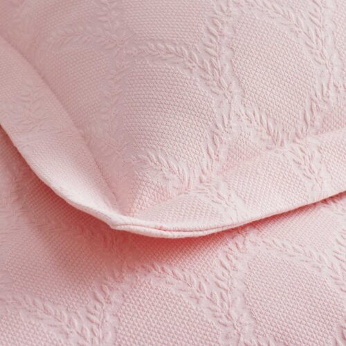 Alternative view of Matelassé Coverlet Sham - Laurel Soft Pink