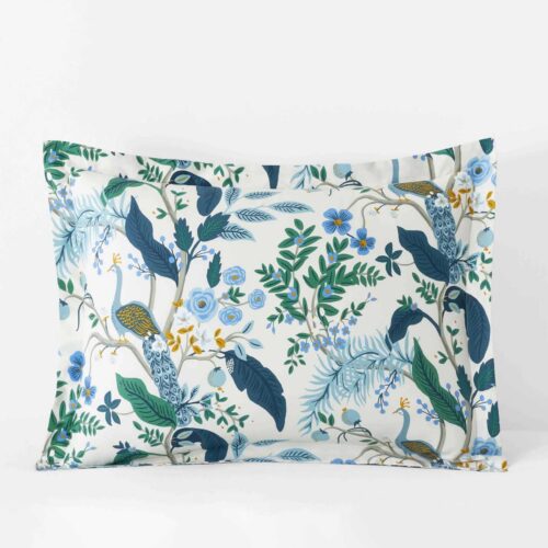 Sateen Sham - Peacock Ivory
