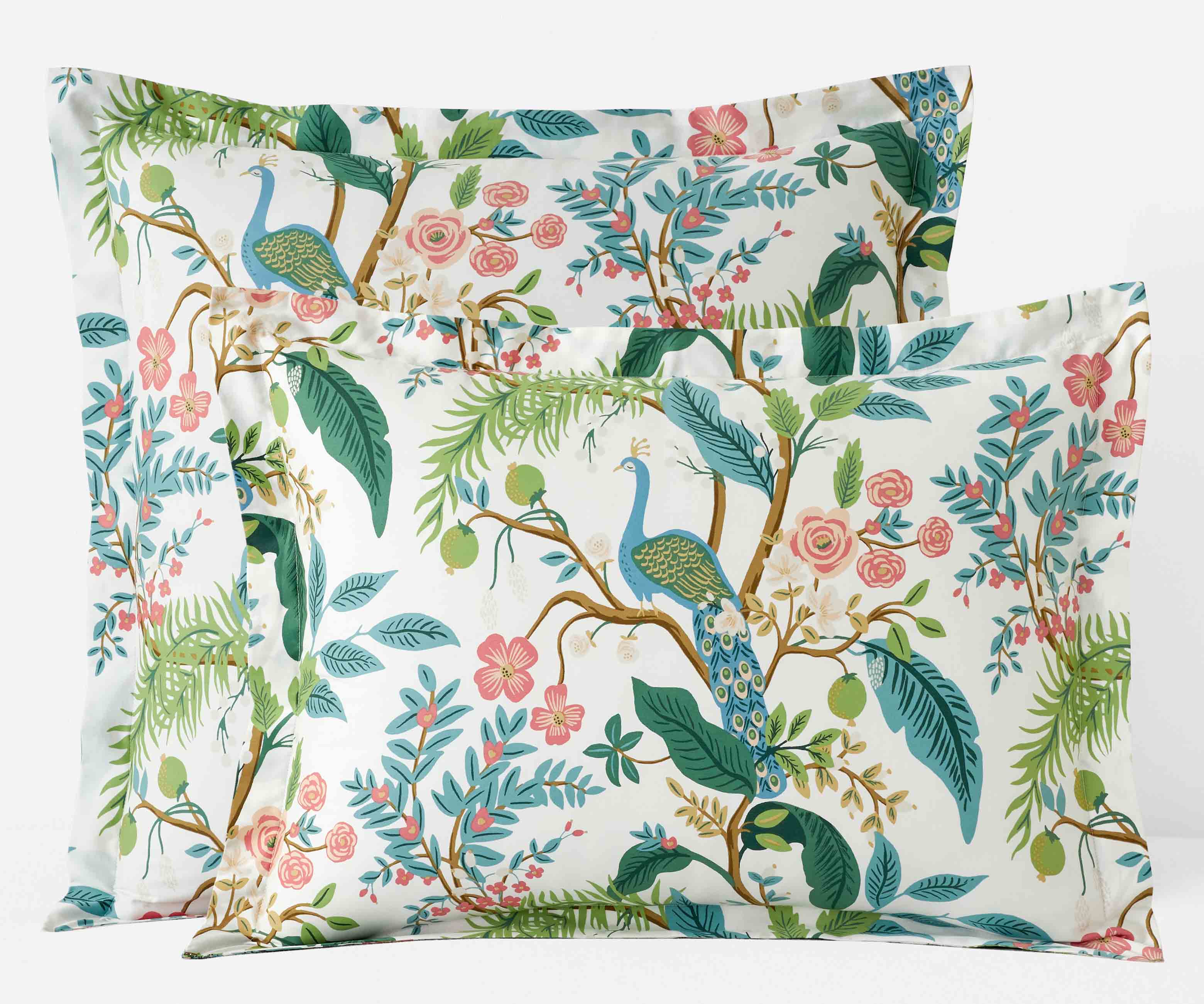 Sateen Sham - Peacock White - Image 6