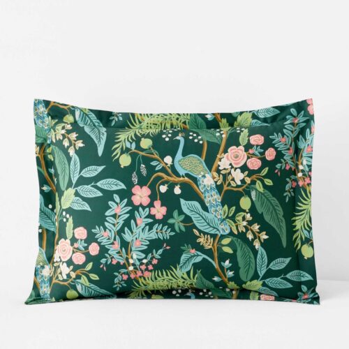 Sateen Sham - Peacock Emerald