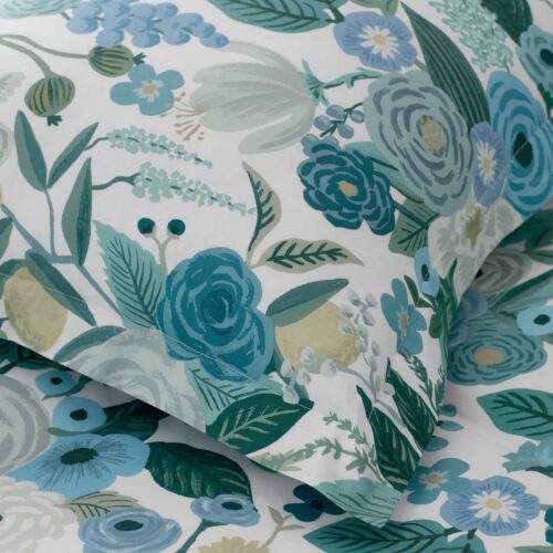 Alternative view of Percale Sham - Garden Party Blue
