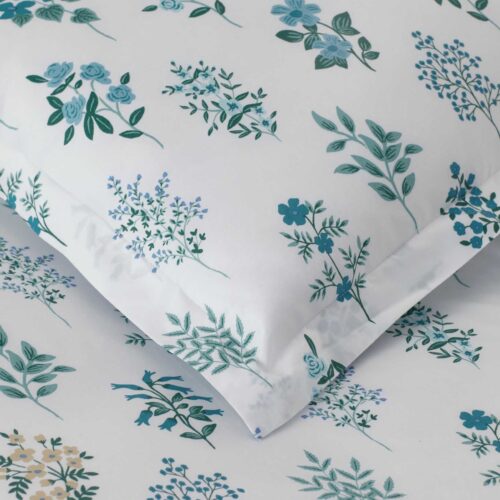 Alternative view of Percale Sham - Hawthorne Blue