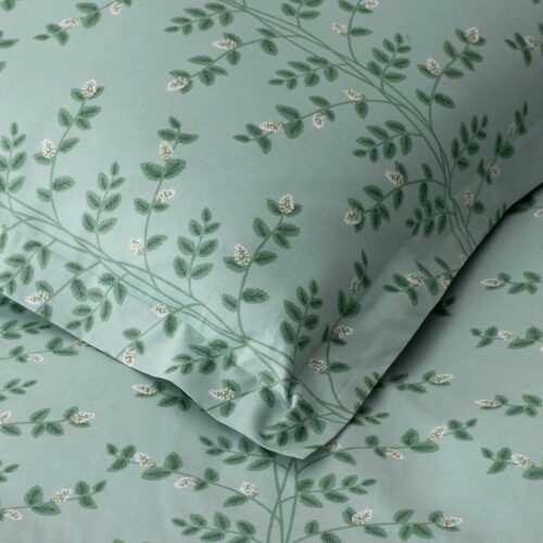 Alternative view of Percale Sham - Climbing Vines Sage