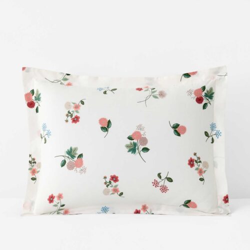 Percale Sham - Ditsy Dahlia Ivory