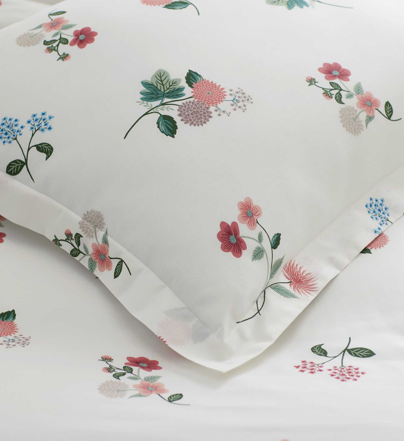 Percale Sham - Ditsy Dahlia Ivory - Image 3