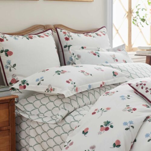 Alternative view of Percale Sham - Ditsy Dahlia Ivory