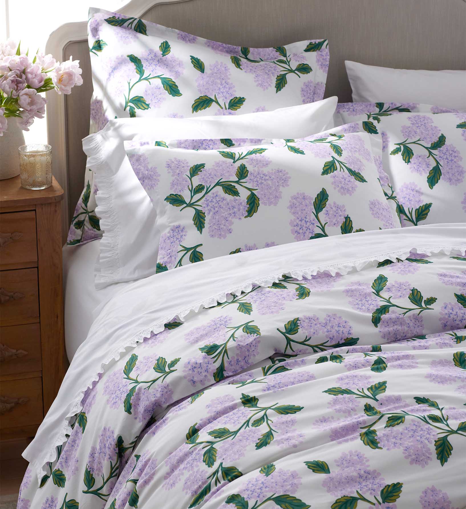 Percale Sham - Hydrangea Lilac - Image 2