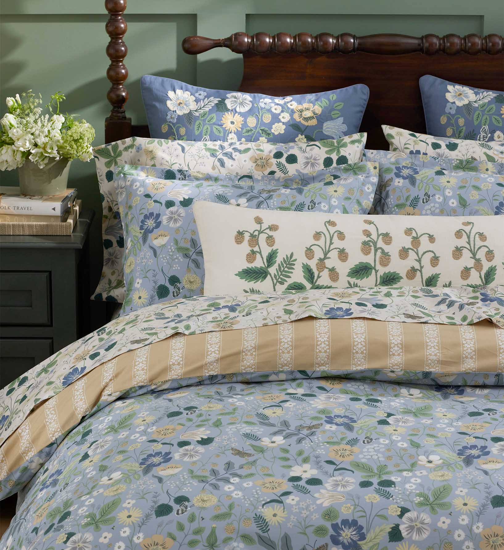 Percale Comforter - Strawberry Fields Slate - Image 3